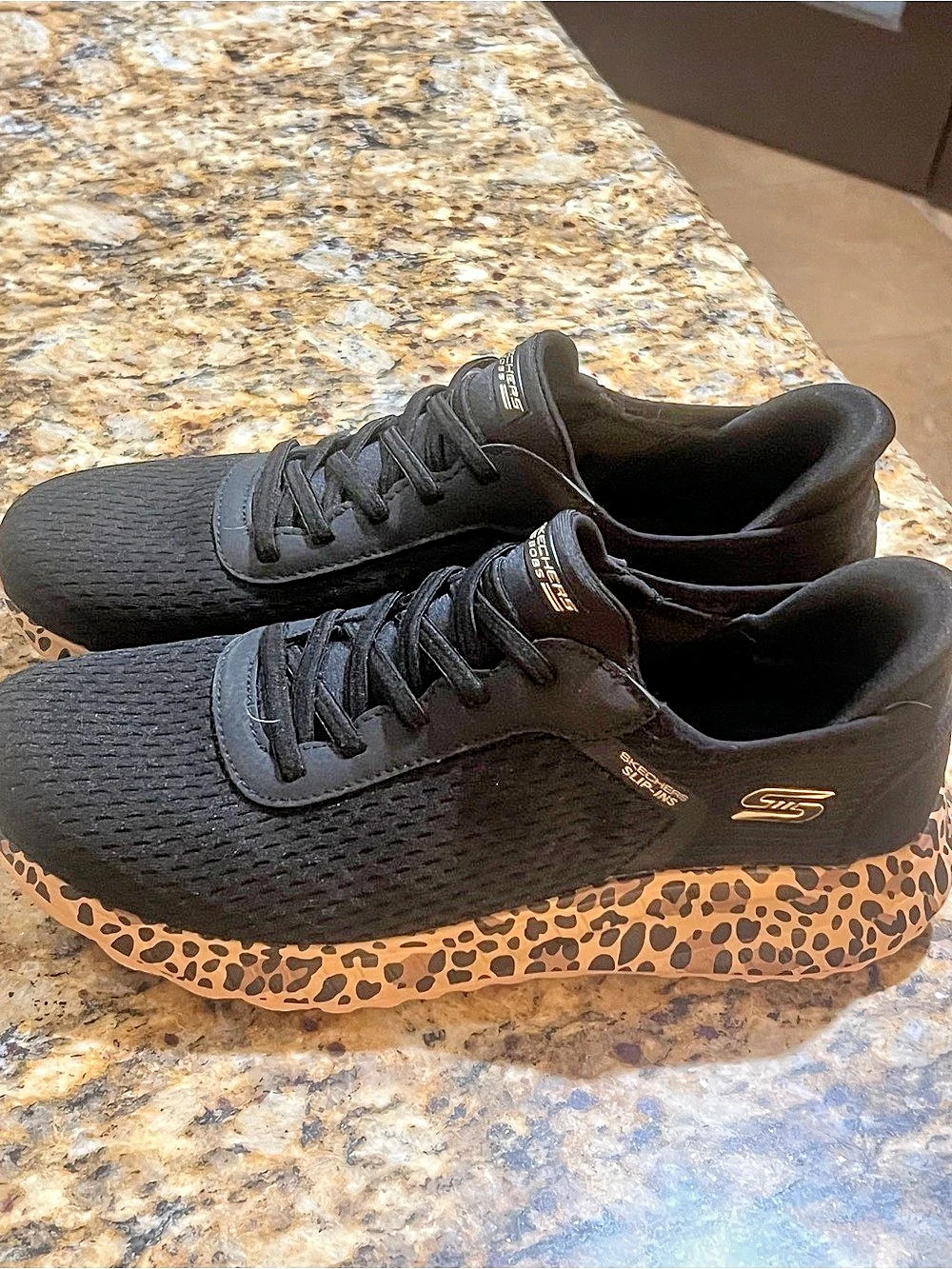 Skechers D'Lites Animal Print Sneakers
